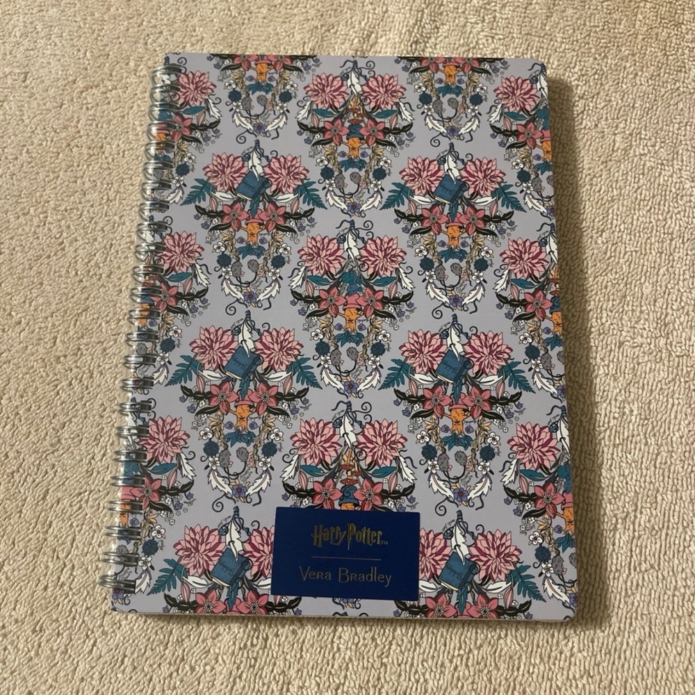NWT Vera Bradley Harry Potter Herbology Mini Notebook Retired pattern